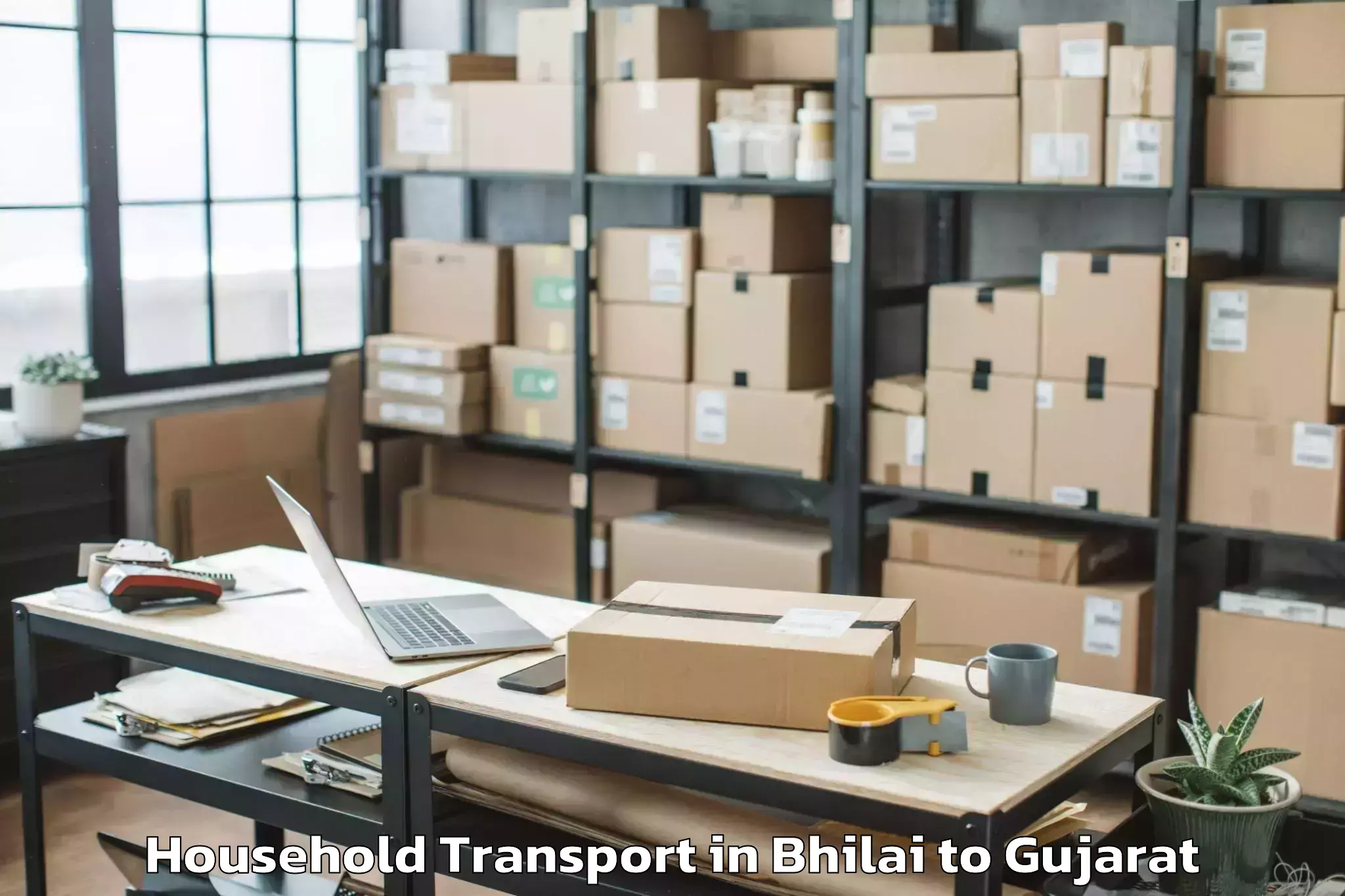 Trusted Bhilai to Ahmedabad Household Transport